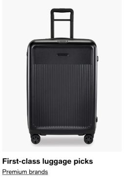 First-class luggage picks