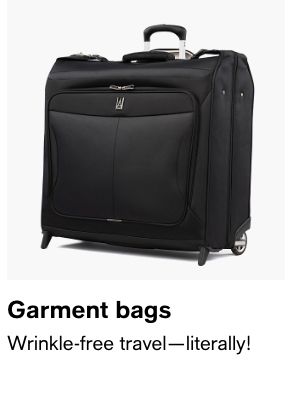 Garment bags, Wrinkle-free travel—literally!