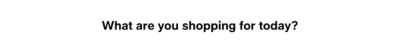 What are you shopping for today?