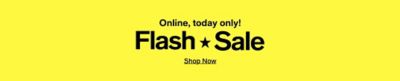 Online today only Flash sale 