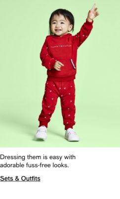 Dressing them is easy with adorable fuss-free looks. Sets & Outfits