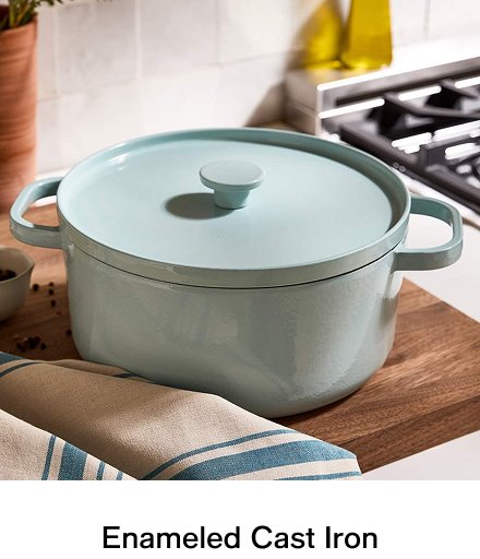 Enameled cast iron