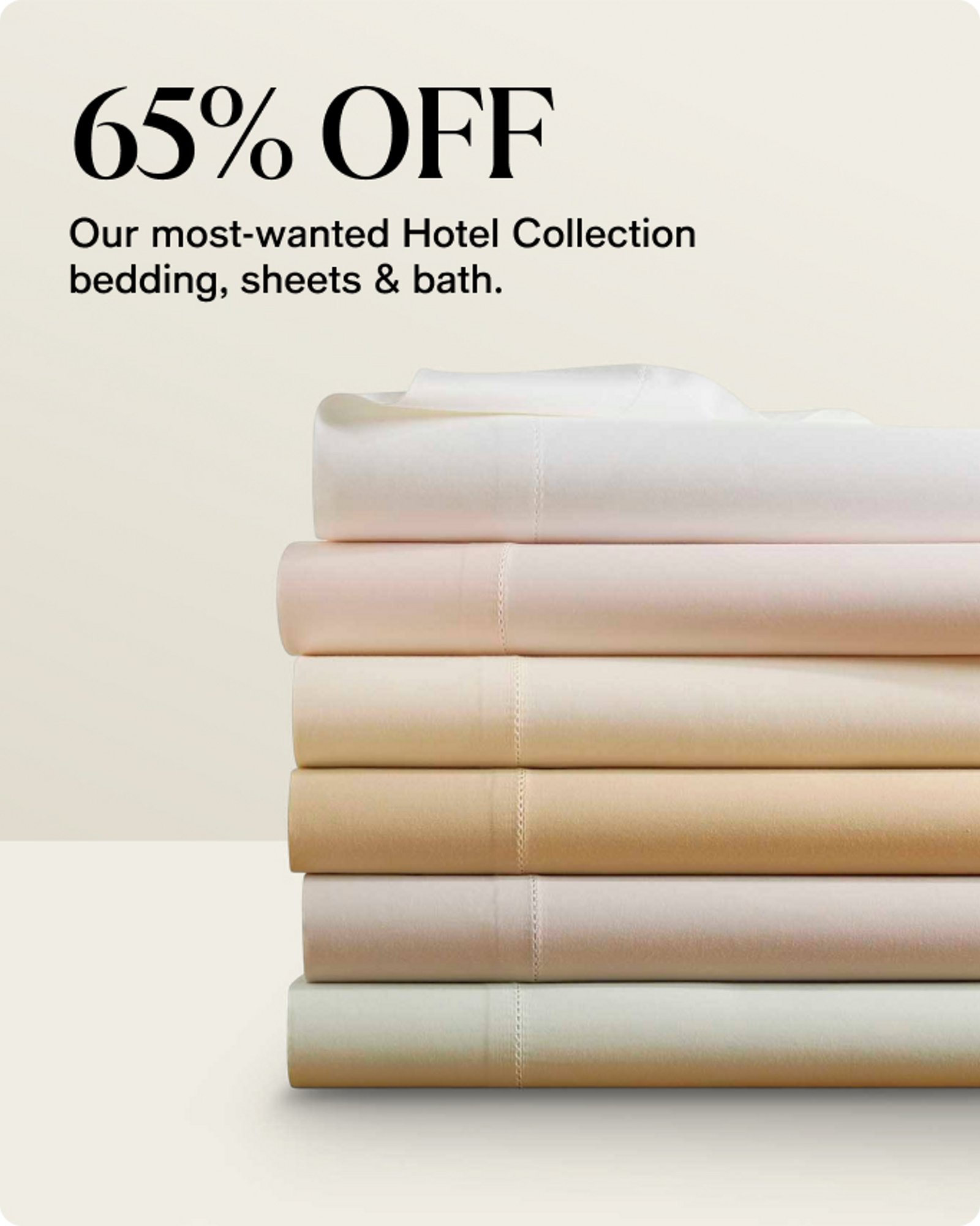 Home-Offercards-Our top deals-Hotel collection bedding