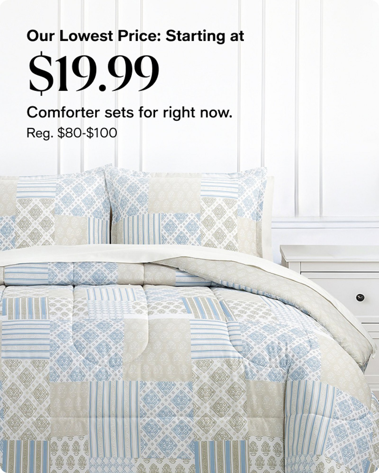 Home-Offercards-Our top deals-Comforters sets